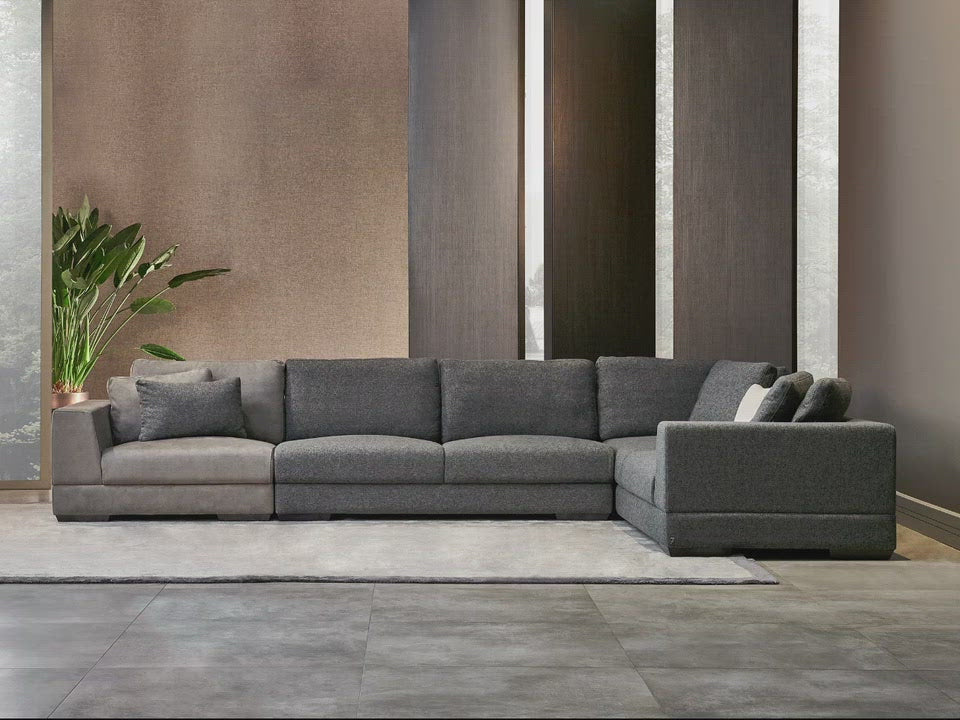 Bikom 3.5-Seater Sofa with Back Cushion