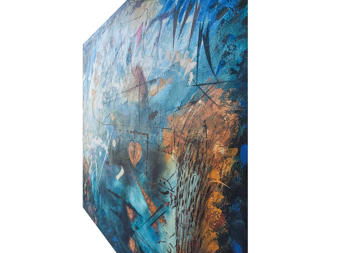 Herfst kunst aan de muur