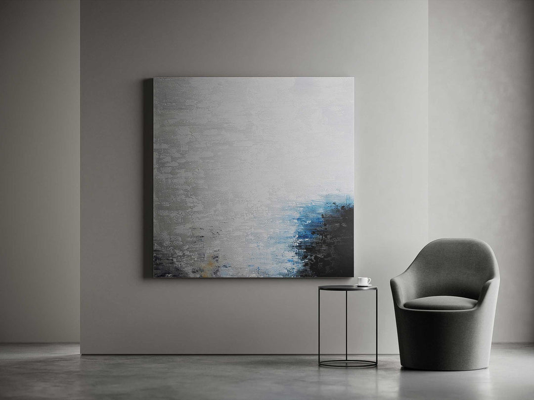 Bewolkte kunst aan de muur