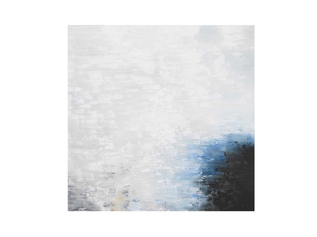 Bewolkte kunst aan de muur