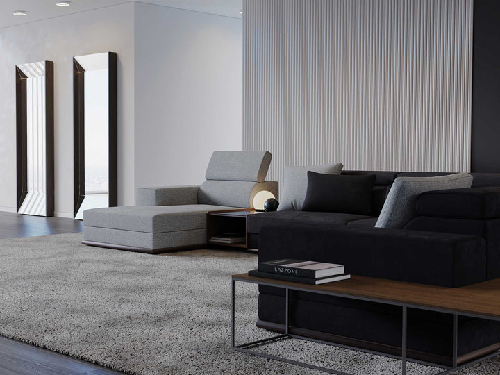 Met 7-zits hoekbank met chaise longue
