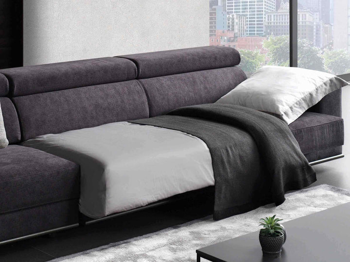 Met uitschuifbare bank met chaise longue