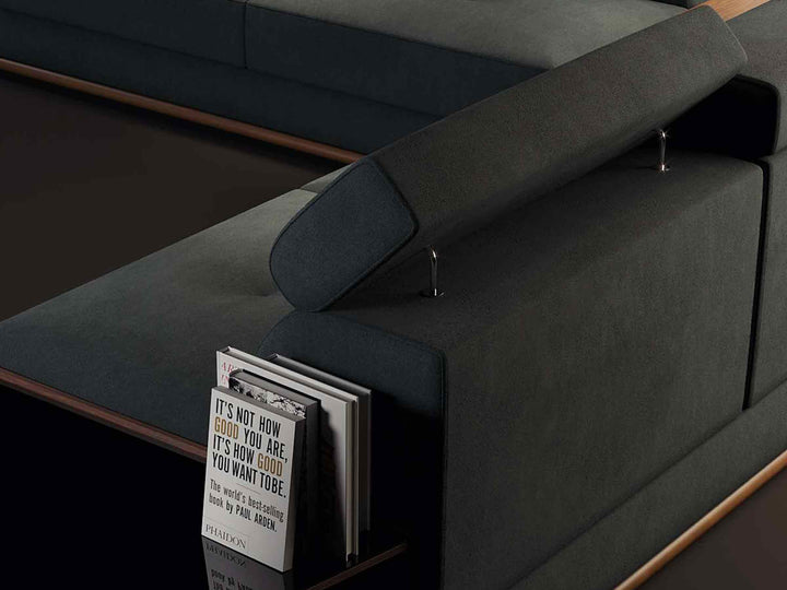 Met uitschuifbare bank met chaise longue