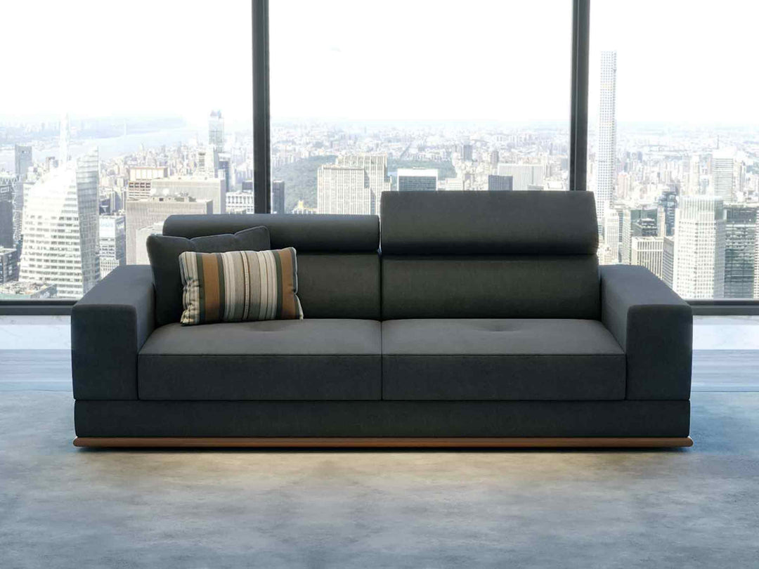Met 7-zits hoekbank met chaise longue
