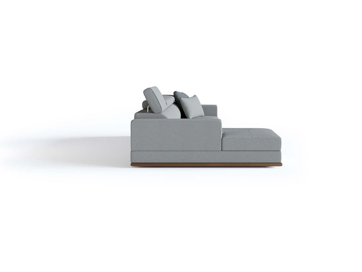 Met uitschuifbare bank met chaise longue