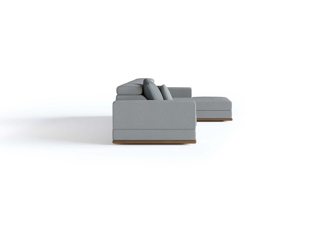 Met uitschuifbare bank met chaise longue