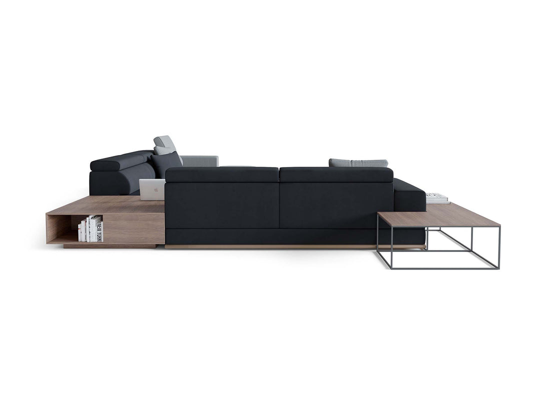 Met 7-zits hoekbank met chaise longue