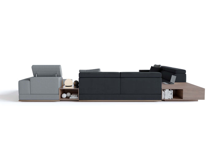 Met 7-zits hoekbank met chaise longue