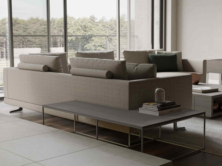 Mix Narrow Sofa with Integrated Table