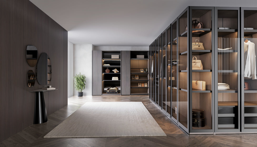 VETRINA Glass Door Wardrobe Corner