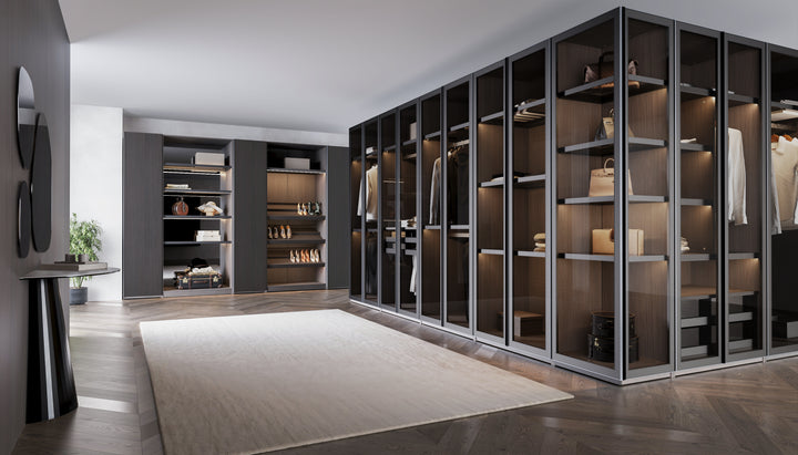 VETRINA Glass Door Wardrobe Corner