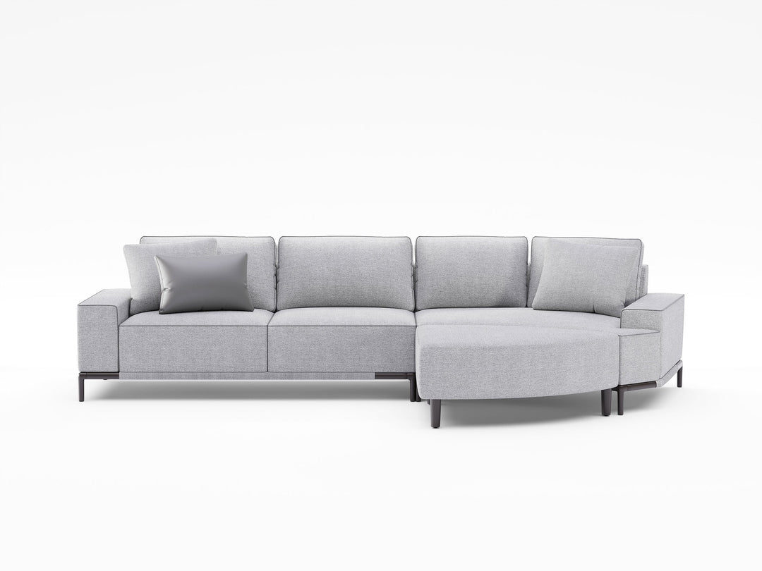 Gola Wide Moon Sofa with Duo Pouf
