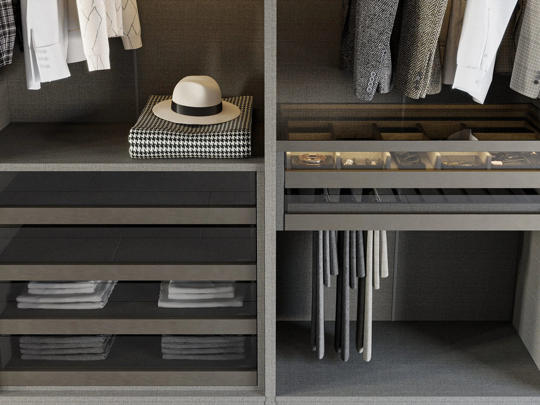 VETRINA Glass Door Wardrobe Corner