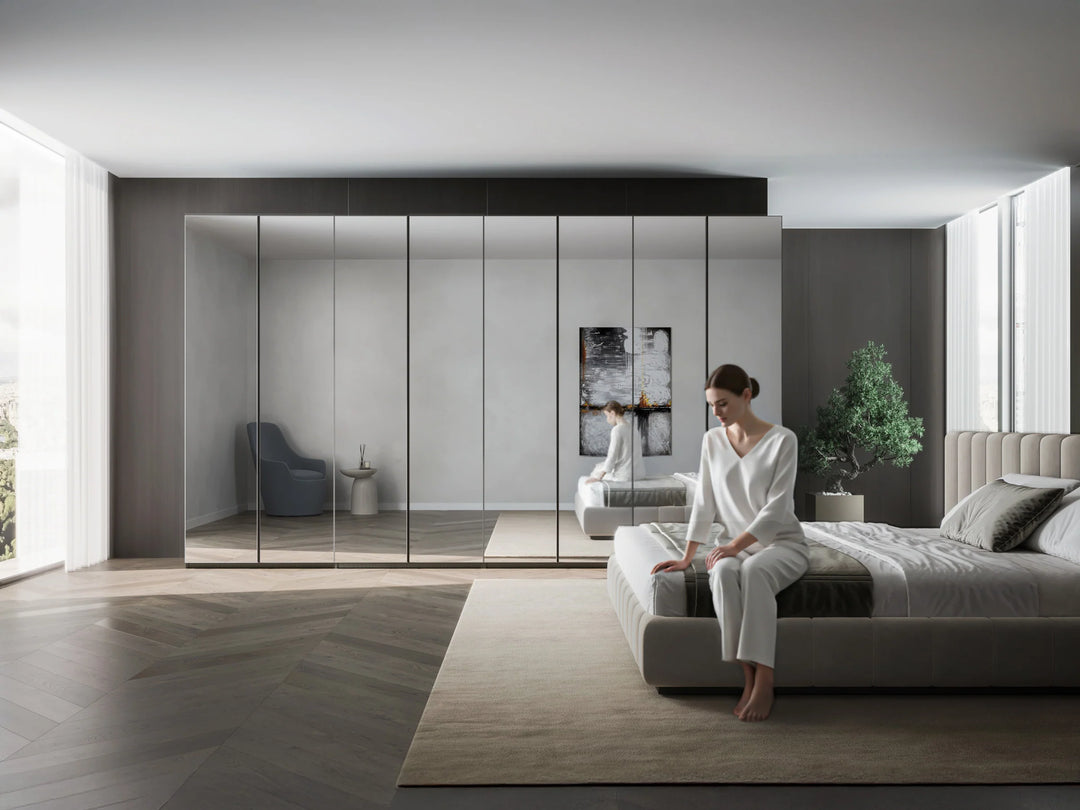 VETRINA Mirror Door Wardrobe Corner