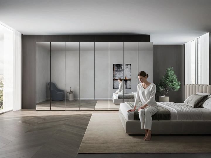VETRINA Mirror Door Wardrobe Corner