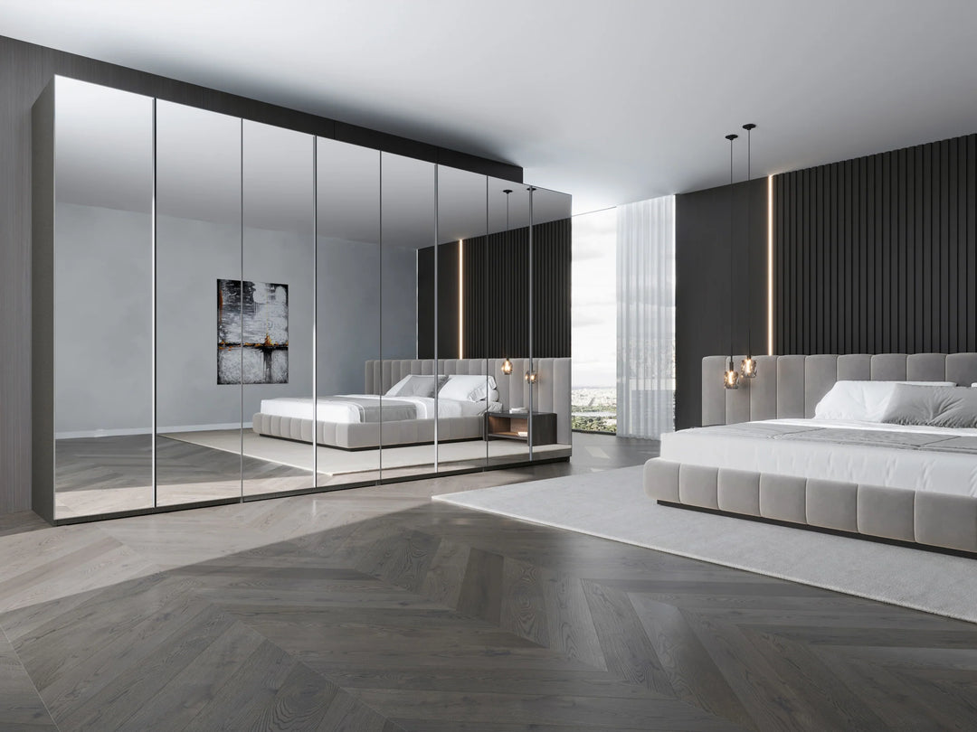 VETRINA Mirror Door Wardrobe Corner