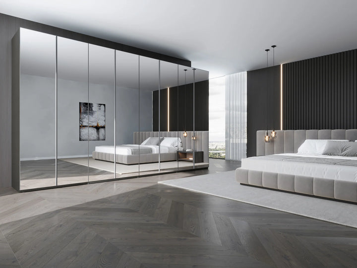 VETRINA Mirror Door Wardrobe Corner