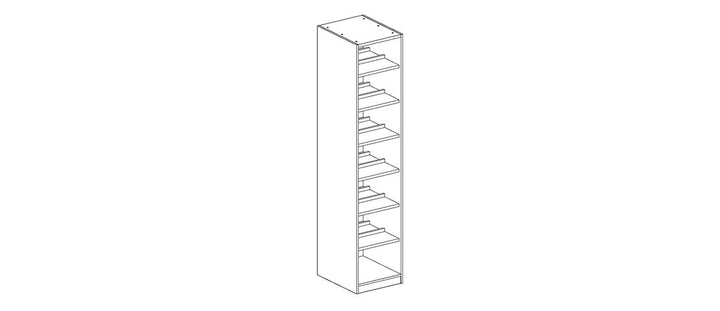 VETRINA Glass Door Wardrobe –  50cm