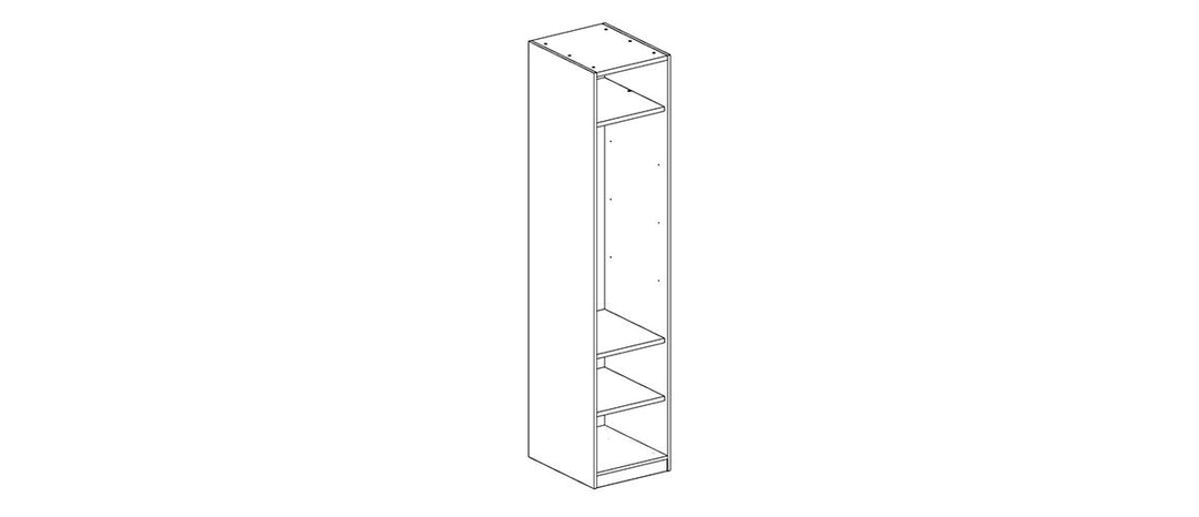 VETRINA Glass Door Wardrobe –  50cm