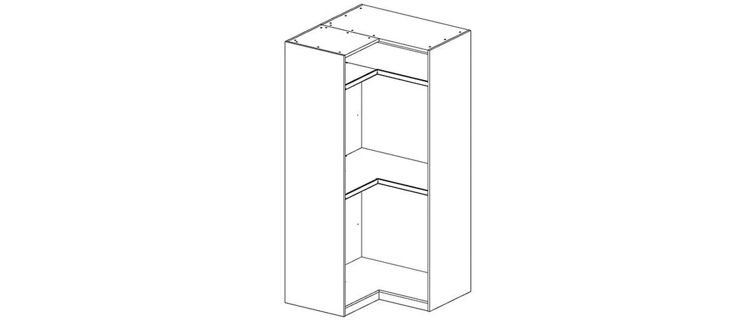 VETRINA Glass Door Wardrobe Corner