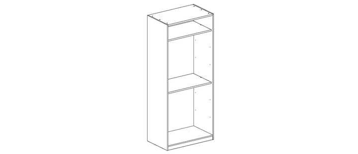 FERMA Wooden Door Wardrobe – 100 cm