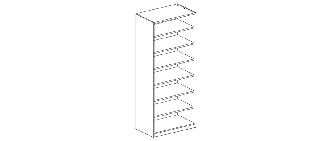FERMA Wooden Door Wardrobe – 100 cm