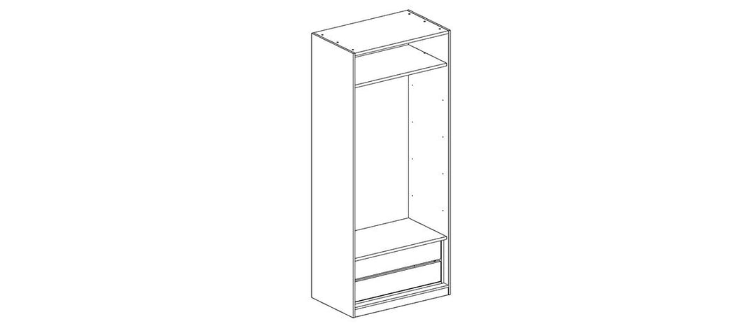 SPACE Open Wardrobe 100cm