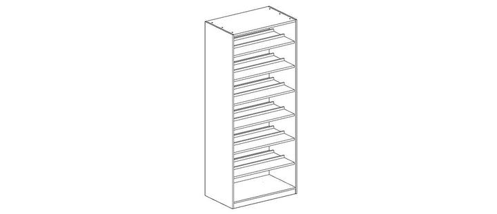 FERMA Wooden Door Wardrobe – 100 cm