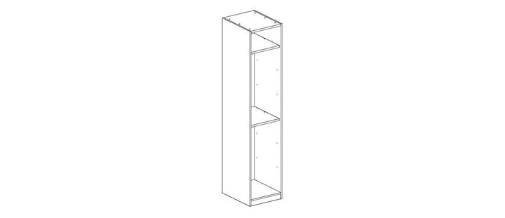 VETRINA Glass Door Wardrobe –  50cm