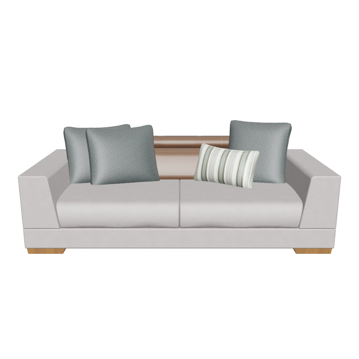 Bikom 2.5-Seater Sofa with Pillows