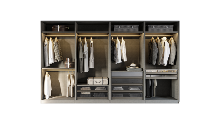 Split Wide Wardrobe