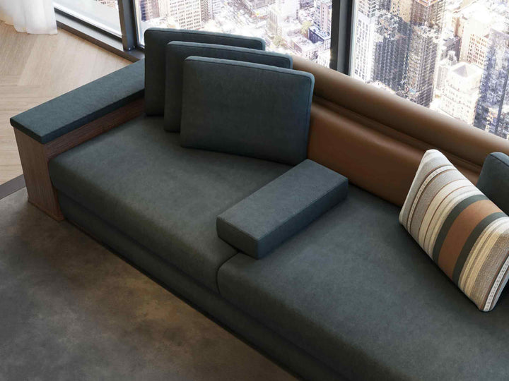 Bikom 3.5-Seater Sofa with Pillows