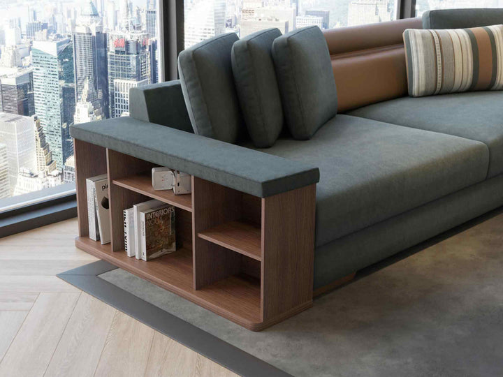 Bikom 5-Seater Corner Sofa with Table