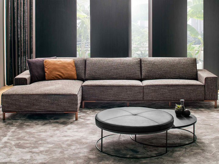 Gola Wide Moon Sofa with Duo Pouf
