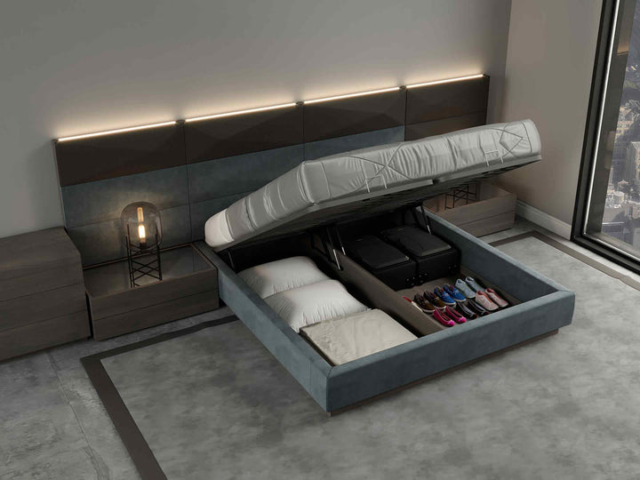 Hexa Bed with Asymmetrical Extensions (3 Levels)