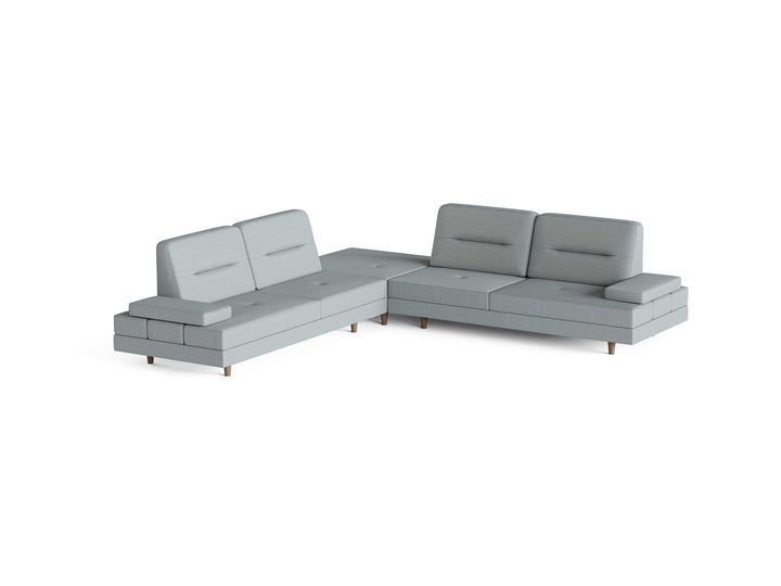 Letto 4-Seater Corner Sofa Bed with Convertible Back