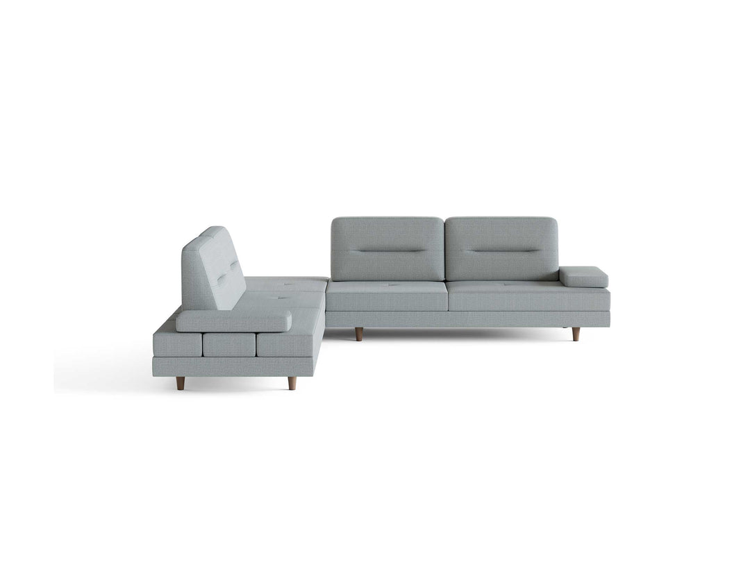Letto 4-Seater Corner Sofa Bed with Convertible Back