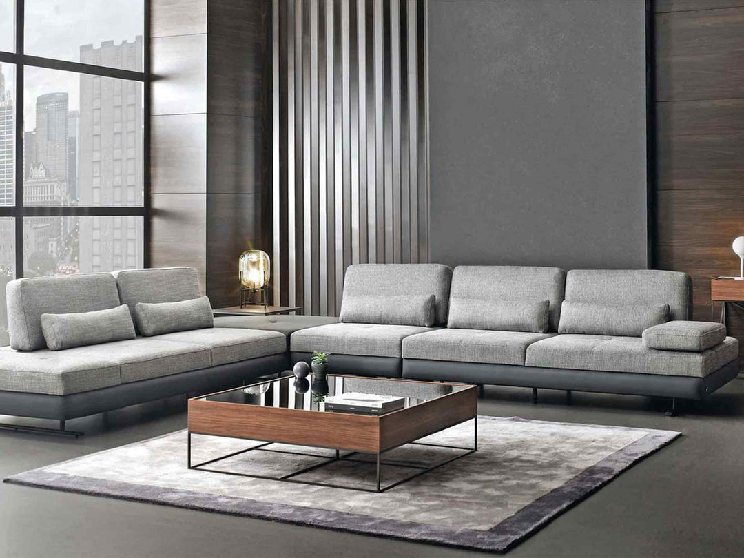 Mony Wide Corner Sofa with Table