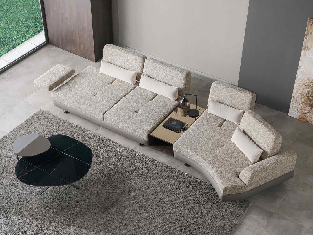 Mony Moon Wide Corner Sofa with Table